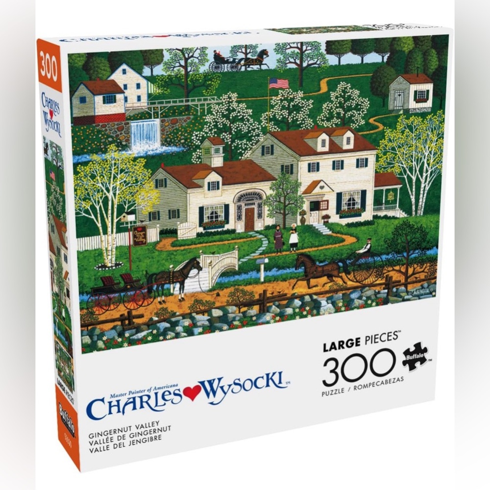 Buffalo Games – Gingernut Valley - Charles Wysocki - 300 Oversized Piece Jigsaw